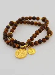 St Benedict’s Tiger’s Eye Rosary
