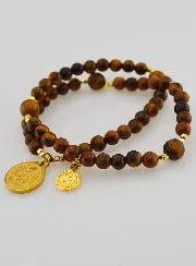 St Benedict’s Tiger’s Eye Rosary