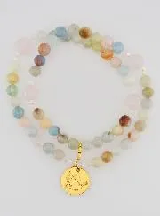 Morganite and Rose Quartz Rosary – Dove of Peace