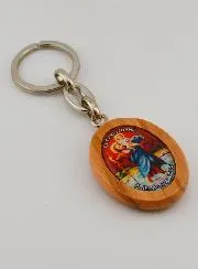 Keyring Guardian Angel and Saint Christopher