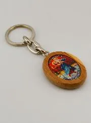 St Mary Magdalene and St Christopher Keyring