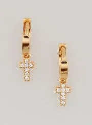 Children's Earrings – Cross Hoops