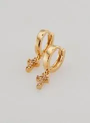 Children's Earrings – Cross Hoops