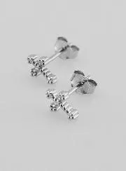 Silver Cross Earrings