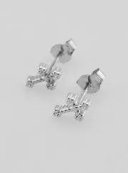 Silver Cross Earrings
