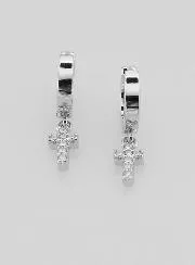 Children's Earrings – Cross Hoops