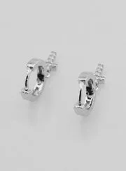 Children's Earrings – Cross Hoops