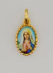 Twisted-Edge Medal 15mm – Sacred Heart of Mary