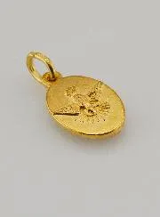 Twisted-Edge Medal 15mm – Sacred Heart of Mary
