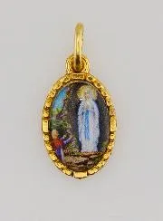 Twisted-Edge Medal 15mm – Our Lady of Lourdes