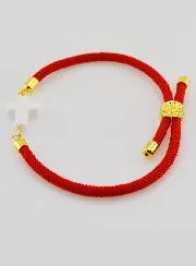 Religious Bracelet with Cross – Red
