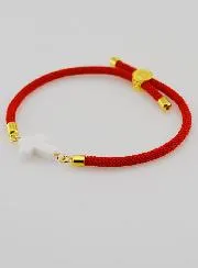 Religious Bracelet with Cross – Red