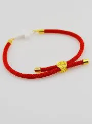 Religious Bracelet with Cross – Red