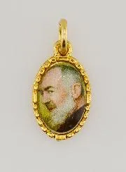 Twisted-Edge Medal 15mm – Padre Pio