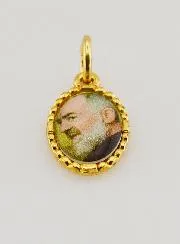 Twisted-Edge Medal 15mm – Padre Pio