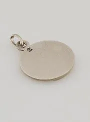 Silver Medal Virgin Mary with Petals – 16mm