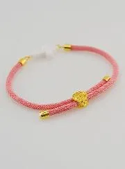 Religious Bracelet with Cross – Pink
