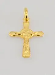 Gold-Plated St Benedict’s Cross Pendant – 22mm