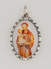 Twisted-Edge Medal 25mm – Saint Anthony