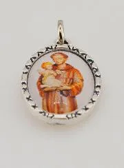 Twisted-Edge Medal 25mm – Saint Anthony