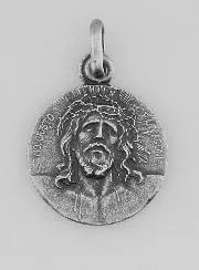 Silver Holy Face of Christ Medal – 17mm