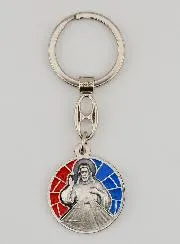 Enamel Keyring Merciful Jesus