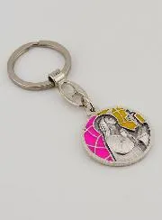 Saint Rita Enamel Keyring