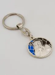 Saint Benedict Enamel Keyring