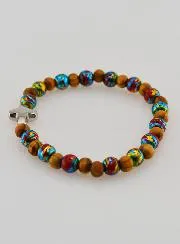 Children’s Bracelet with Cross – Red
