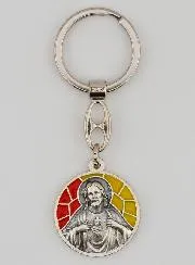Sacred Heart of Jesus Enamel Keyring