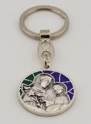 Saint Anthony Enamel Keyring