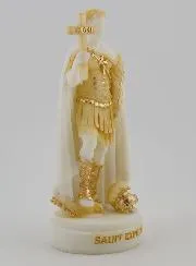 Painted Alabaster Statue of Saint Expedite – 12cm