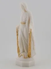 Statue of the Miraculous Virgin with Golden Rays – 17cm