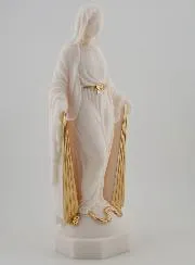 Statue of the Miraculous Virgin with Golden Rays – 23cm