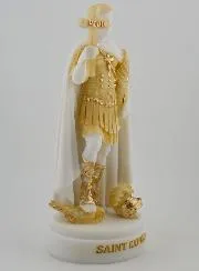 Painted Alabaster Statue of Saint Expeditus – 19cm