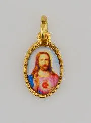 Twisted-Edge Medal 15mm – Sacred Heart of Jesus