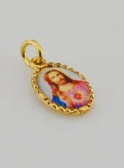 Twisted-Edge Medal 15mm – Sacred Heart of Jesus