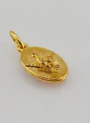 Twisted-Edge Medal 15mm – Sacred Heart of Jesus