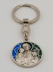 Saint Joseph Enamel Keyring