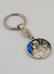 Saint Joseph Enamel Keyring