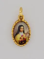 Twisted Edge Medal 15mm – Saint Therese
