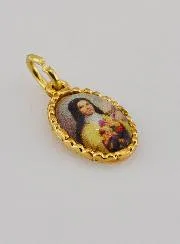 Twisted Edge Medal 15mm – Saint Therese