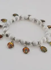Bracelet of the 12 Saints – White Stones