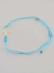 Bracelet with Cross - Blue
