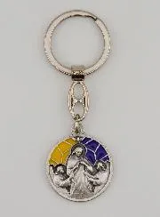 Enamel Keyring Mary Who Unties Knots