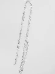 Stainless Steel Sequin Mesh Chain Necklace - 60cm