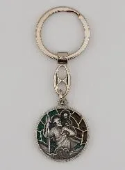 Saint Christopher Enamel Keyring