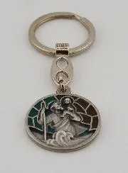 Saint Christopher Enamel Keyring