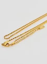 Twisted Link Golden Chain - 50cm