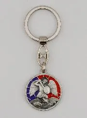 Saint Michael the Archangel Enamel Keyring